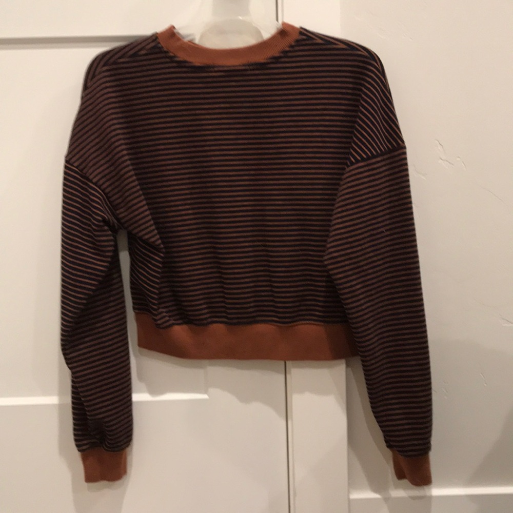 cropped sweatshirt
